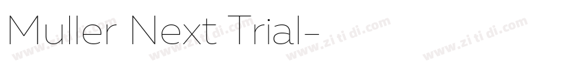 Muller Next Trial字体转换
